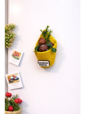 Seymen Bıçakçılık Karadeniz Hatırası 1’li Buzdolabı Magneti – Fındık Sepet Model