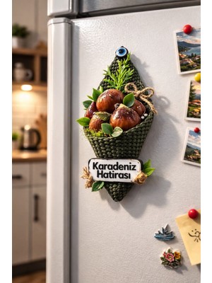 Seymen Bıçakçılık Karadeniz Hatırası 1’li Buzdolabı Magneti – Fındık Sepet Model
