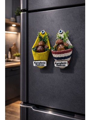 Seymen Bıçakçılık Karadeniz Hatırası 2’li Buzdolabı Magneti – Fındık Sepet Model