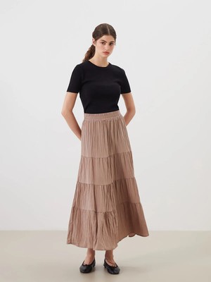 Lc Waikiki Yeni Sezon Beli Lastikli Katkat Pileli Etek