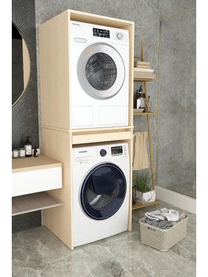 Kone Haus Lonia Akçaağaç Çamaşır Makinesi Banyo Dolabı KH2586