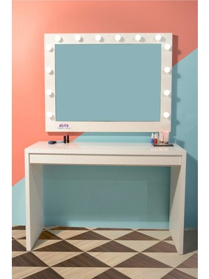 Platto Creative Works Arya Tek Büyük Çekmeceli Makyaj Masası