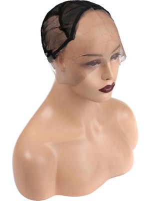 Indispensablely Front Lace Tül Peruk Dikim Filesi / Siyah