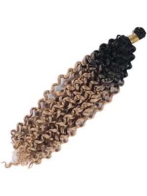 Indispensablely Afro Dalgası / Siyah Karamel Ombreli