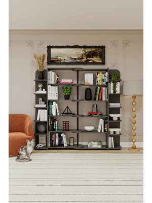 Kone Haus Dlüfen Koyu Gri Çok Amaçlı Modern Düzenleyici Raf KH2588