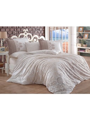 Indispensablely Çift Kişilik Poplin Nev Irene Bej