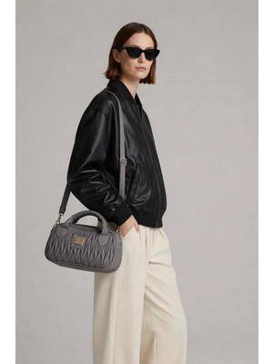 NİVA.ZY Kırışık Desenli Bayan Çanta