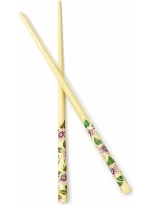 Vipfoni Çiçek Desenli Ahşap Topuz Çubuğu Kalem Toka 2 Adet