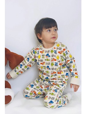 Breeze Erkek Çocuk Eşofman Takımı Zebra Mecarası 1.5-5 Yaş, Krem