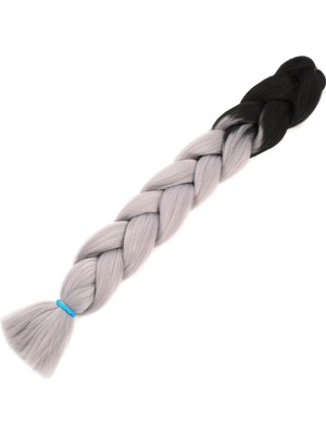 Indispensablely Afrika Örgülük Sen Ombreli 100 Gr. / Siyah / Orta Ton Gri