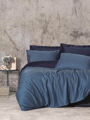 Indispensablely Çift Kişilik Bambu Saten Nev Takımı Petrol