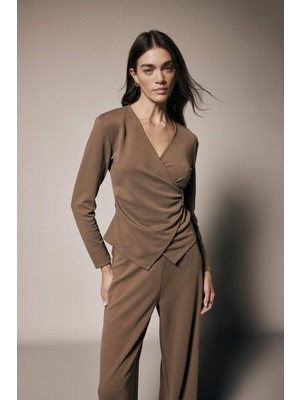 DeFacto Wrap Yaka Aksesuar Detaylı Bluz G8816AX26SP