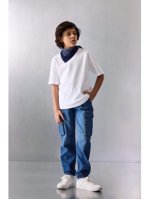 DeFacto Jogger Fit Jean Pantolon Erkek Çocuk F9711A826SP