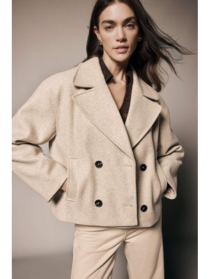 DeFacto Kısa Kaşe Kaban E8646AX26SP