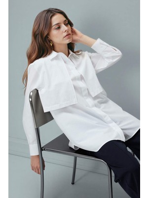 DeFacto Regular Fit Poplin Uzun Kollu Tunik G9243AX26SP