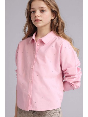 DeFacto Kız Çocuk Poplin Gömlek G7044A826SP