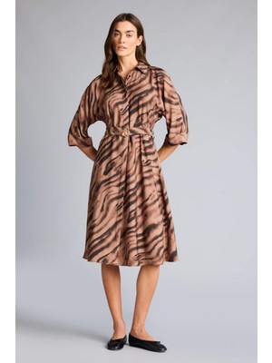 DeFacto Gömlek Yaka Yarım Kol Elbise G3424AX26SP