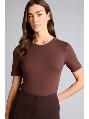 DeFacto Slim Fit Basic Fitilli Kaşkorse Tişört G8490AX26SP