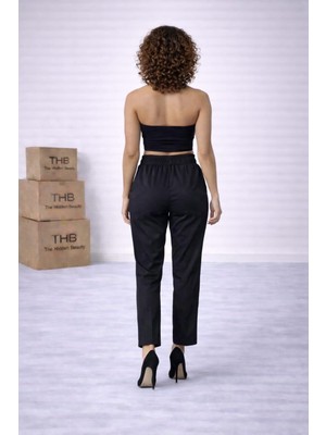 Thb.Edition Beli Lastikli Kuşaklı Kumaş Pantolon