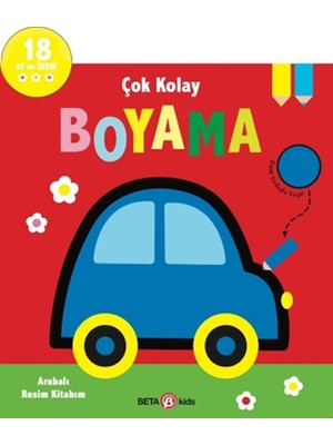 Çok Kolay Boyama Arabalı Resim Kitabım