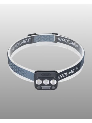 300 Lümen Sensörlü LED Kafa Lambası USB Şarjlı Sos Modlu - Lisinya