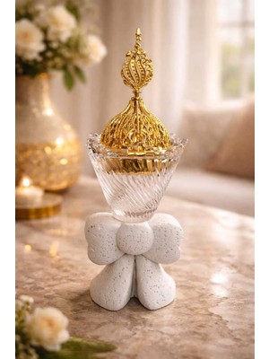 Banum Luxury Lux Cam ve Çelik Tütsüluk