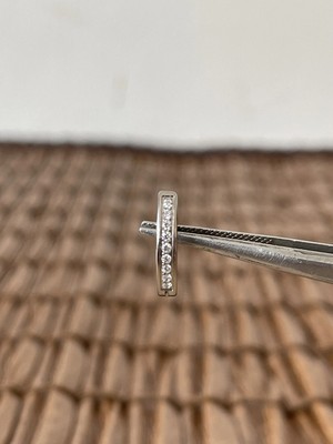 Aida Jewelss Gerçek Titanium G23 Zirkon Taş Titanyum Göbek Piercing