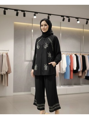 Robin Ikili Şık Boncuk Işlemeli Takım