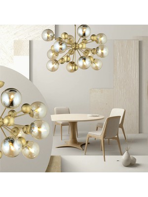 Lampaluce Galassia Modern Avize 12'li Sarı