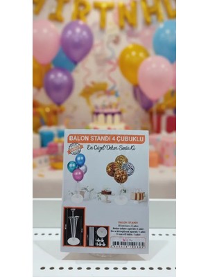 Avcı Parti Dünyası Balon Standı (4 Çubuklu)