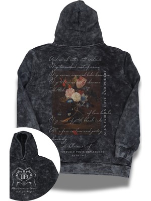 Fuddy Moda Unisex Şarkı Sözleri Sırt Baskılı Kapüşonlu Yıkamalı Sweatshirt, Oversize Taylor Swift Retro Hoodie