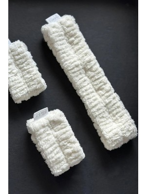 Stella Belli Saç Bandı 2li Bileklik Kol Bandı 3 Parça Set Microfiber Welsoft Kadın Erkek Makyaj Yüz Yıkama