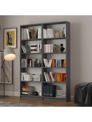 Kone Haus Klittensh Koyu Gri Çok Amaçlı Modern Düzenleyici Raf KH2658