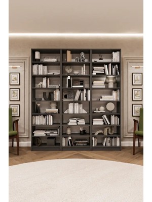 Kone Haus Schülkzen Koyu Gri Çok Amaçlı Modern Düzenleyici Raf KH2610