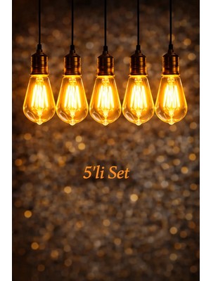 ZMR Lumıxa 4W 2700K Rustik Ampul Amber 5 Adet