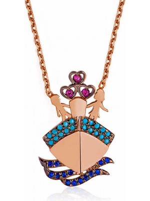 Marsilyan 925 Ayar Gümüş Titanik Kadın Gümüş Kolye T6444 (72)