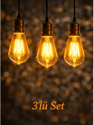 ZMR Lumıxa 4W 2700K Rustik Ampul Amber 3ADET