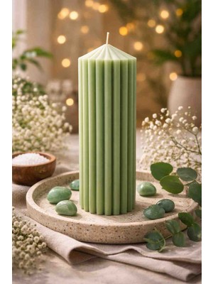 Silindir Soya Mum Dekoratif Kokulu Soya Mum
