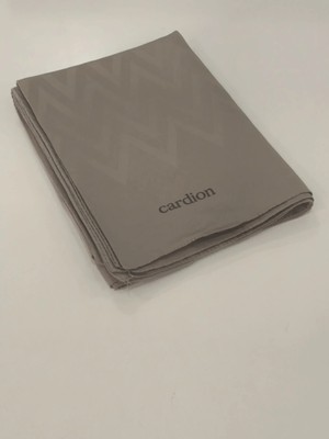 Cardion Jakarlı Şal Zigzag Desen Vizon
