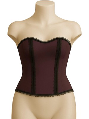 MTM My The Mall Giyim Mürdüm Mı Emay 9155 F Fırfırlı Terletici Büstiyer