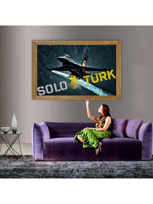 Lioncraft Solo Türk Tablo, Çerçeveli Cam Tablo 60X90 cm