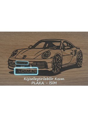 Allywood Plakay Kişselleştirilebilir Porche Kazımalı 20.000 Tl Hedefli Kumbara