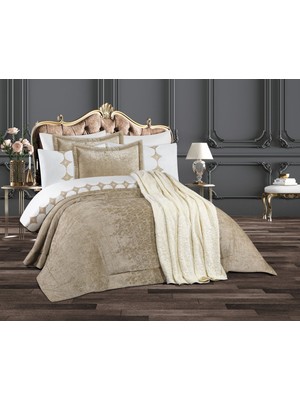 Goldroom Home Venessa 10 Parça Nakışlı Nevresim Takımlı Çeyiz Seti