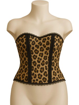 MTM My The Mall Giyim Leopar Mı Emay 9155 F Fırfırlı Terletici Büstiyer
