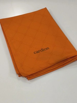 Cardion Jakarlı Şal Monogram Desen Turuncu