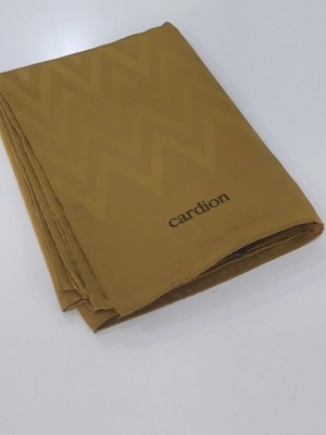Cardion Jakarlı Şal Zigzag Desen Hardal