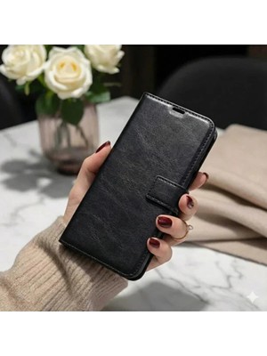 Egstech Infinix Smart 5 Kılıf Kapaklı Deri Cüzdan, Stant Olabilen Kartlıklı Önlü Arkalı Tam Koruma Sağlar