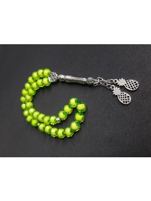 Mryart Neon Sarı Beyaz Renk 33 Lük Tesbih Dikkat Çekici