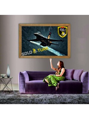 Lioncraft Solo Türk Tablo, Çerçeveli Cam Tablo 60X90 cm