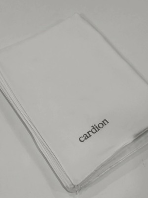 Cardion Jakarlı Şal Zigzag Desen Beyaz